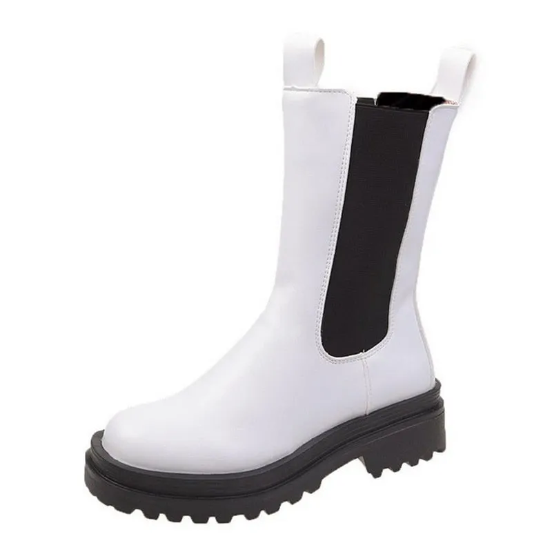 Small leather shoes women 2023 spring models Mary Jane shoes women's Japanese high heels retro platform shoes women Stylish Waterproof Walking Shoes