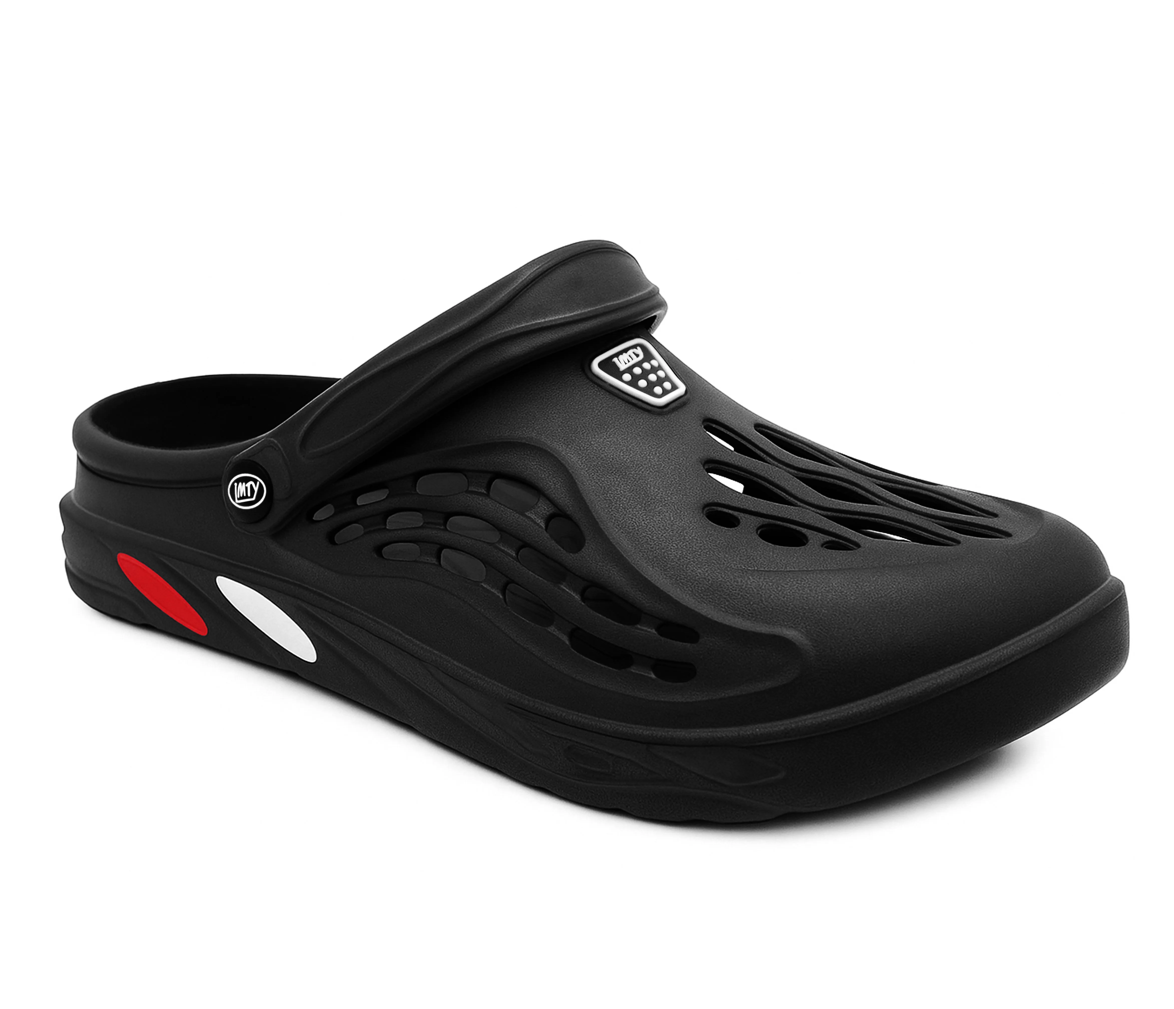 Revitalign Orthotic Slippers Mens Clogs Breathable Lightweight EVA Garden Sandals Slippers Hospital Clog Pool Shower Holiday Beach Mule Water Shoes Black