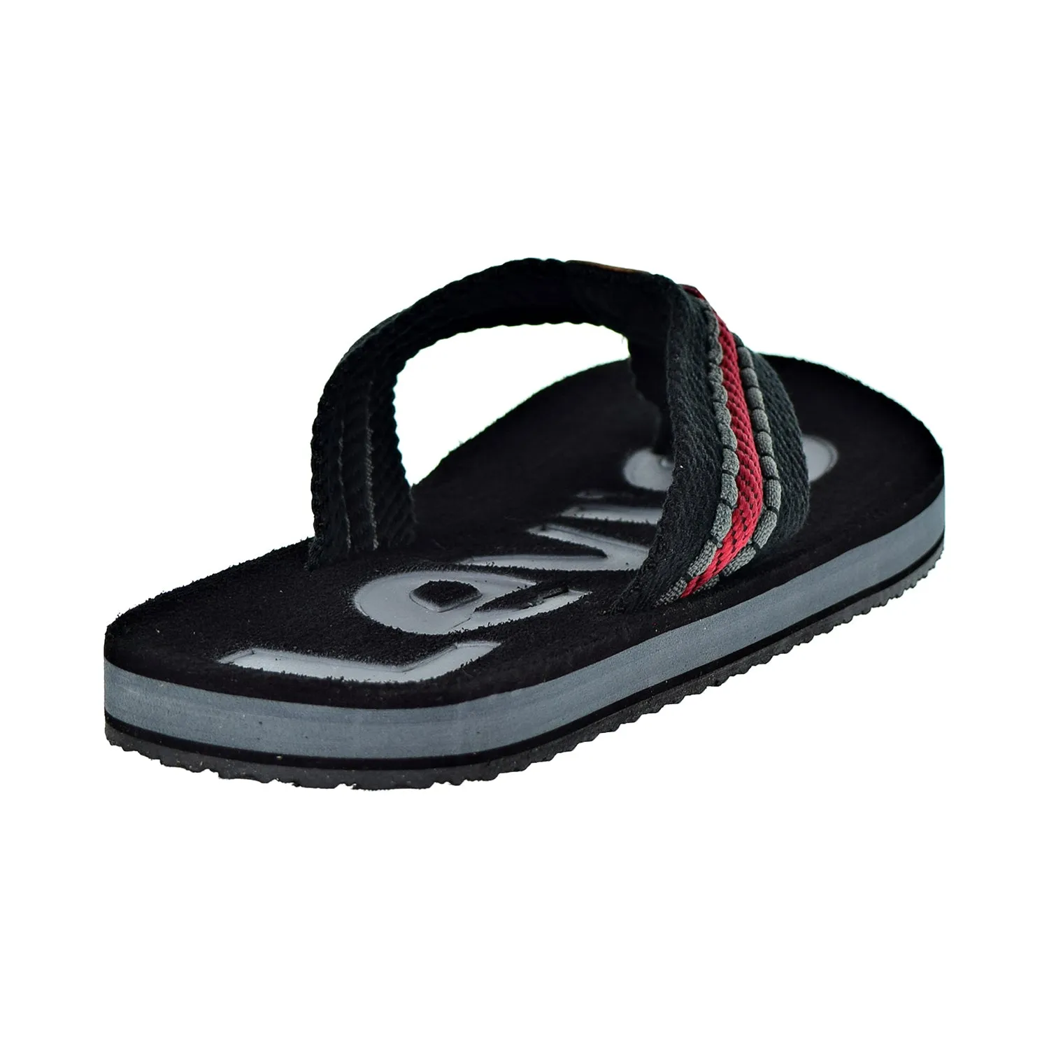 Levis Kyle Casual Men's Sandals Black/Grey/Red Fuck Off Slippers