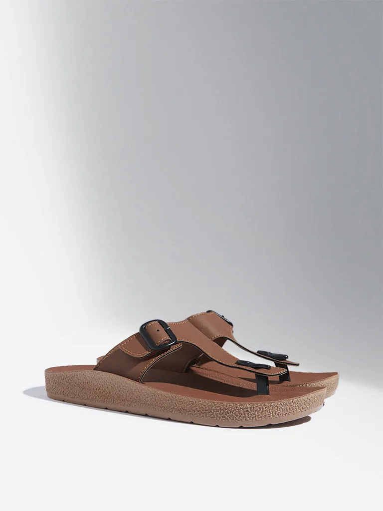Designer Sandals Sale SOLEPLAY Tan Thong-Strap Sandals