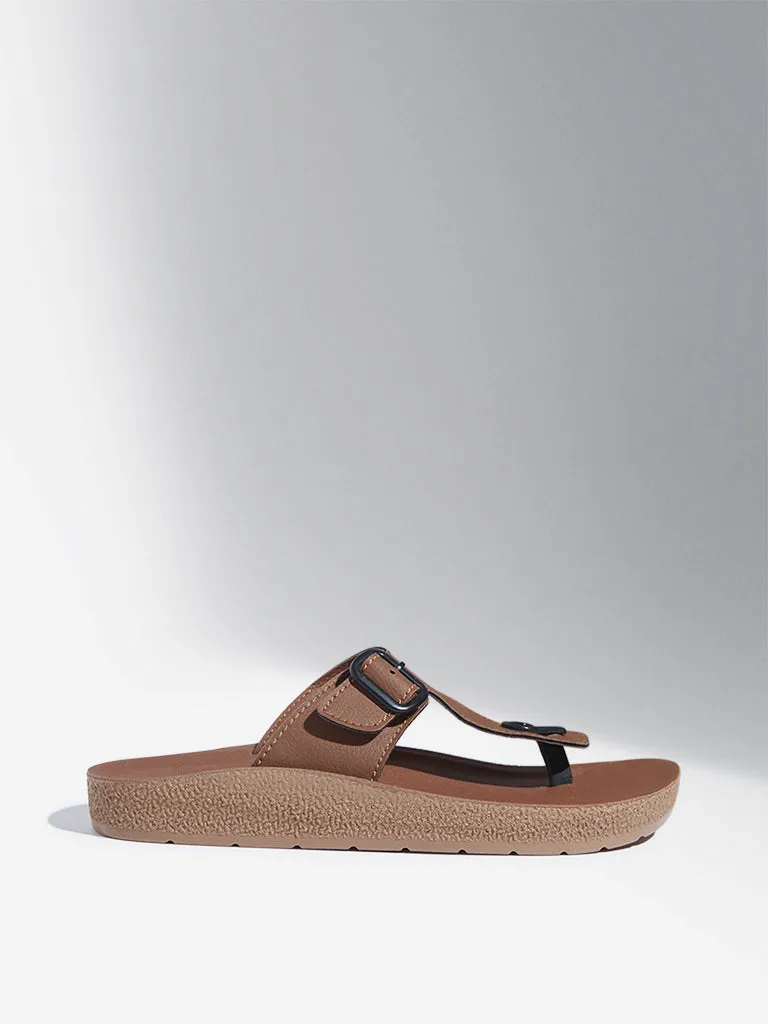 Hunter Sandals SOLEPLAY Tan Thong-Strap Sandals