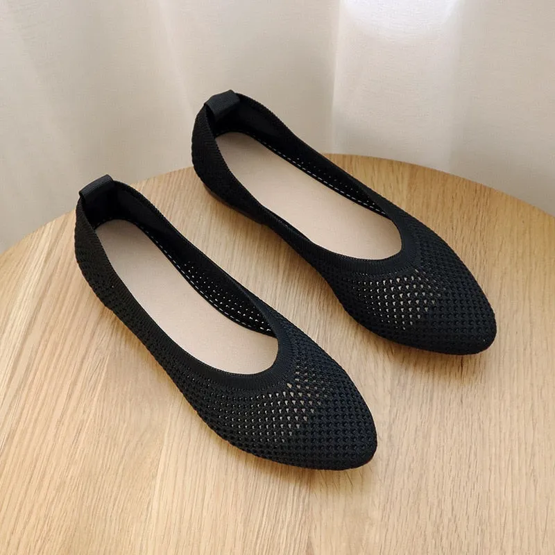 Flat Shoes Weightlifting Women Casual Soft Breathable Mesh Flat Shoes