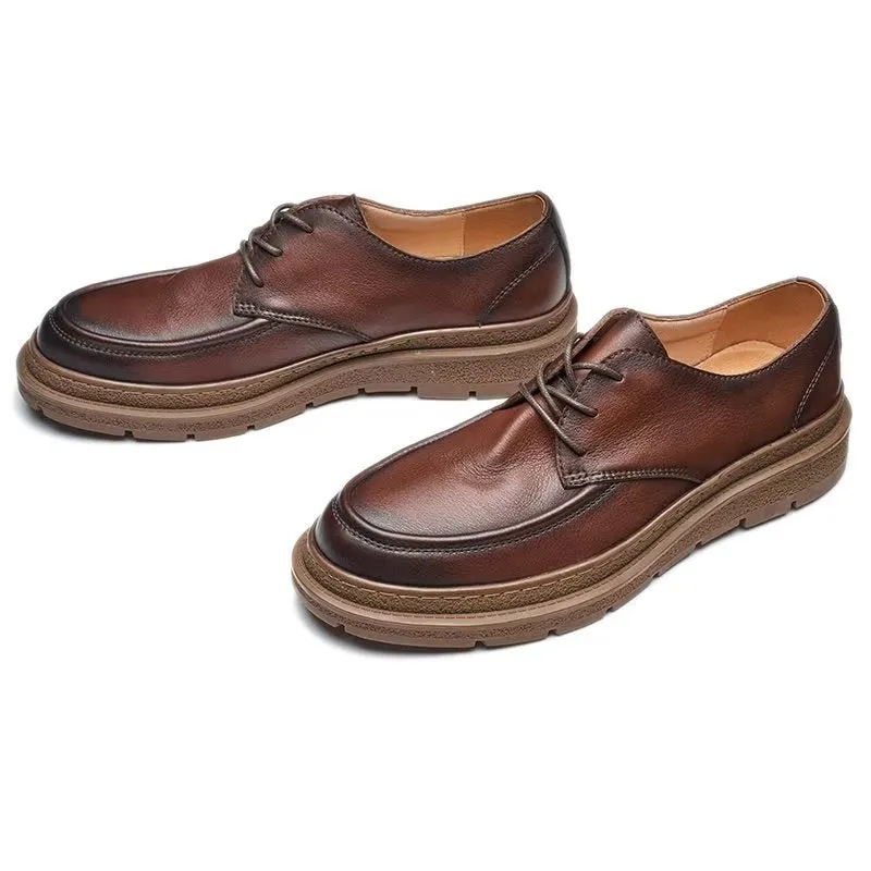 Sovante Croctex Lace-Up Casual Shoes That Look Formal