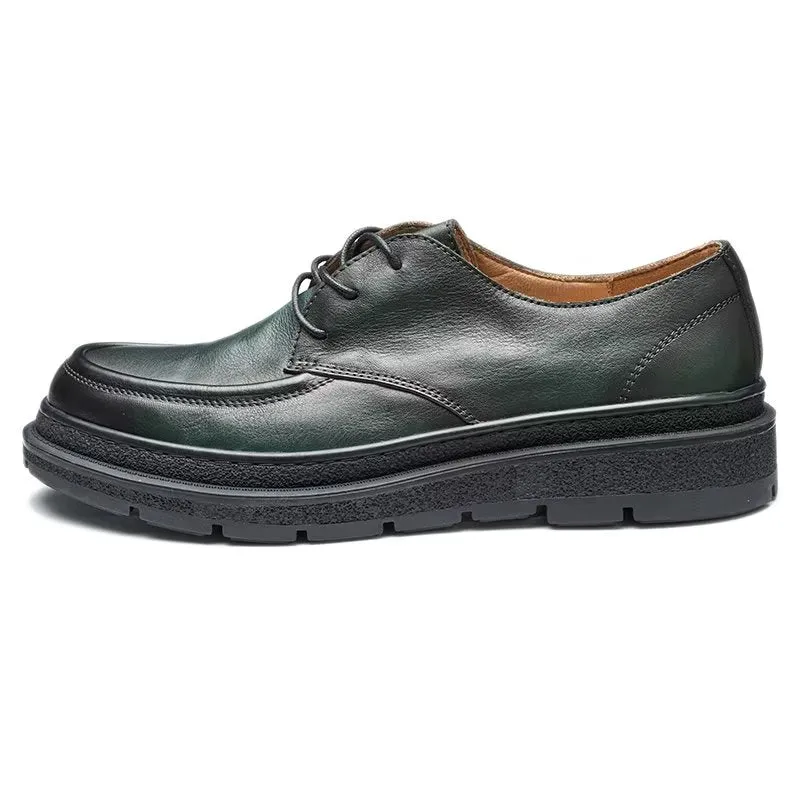 Sovante Croctex Lace-Up Casual Leather Walking Shoes