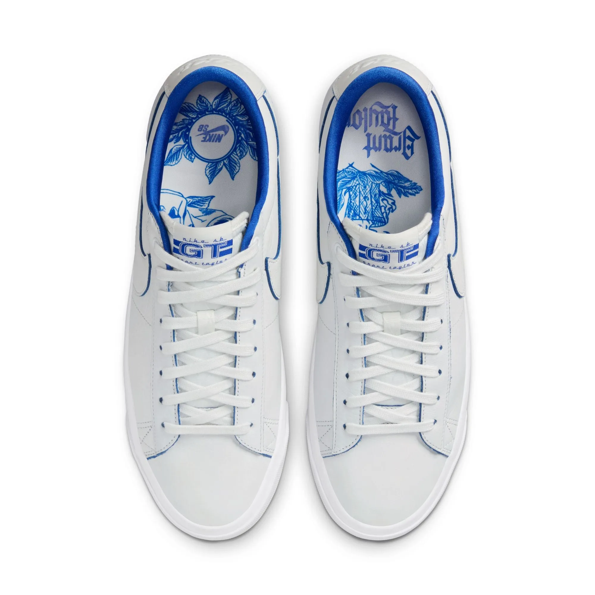 Asics Shoes Turkey Nike SB Blazer Low Pro GT Premium - SUMMIT WHITE/GAME ROYAL-SUMMIT WHITE