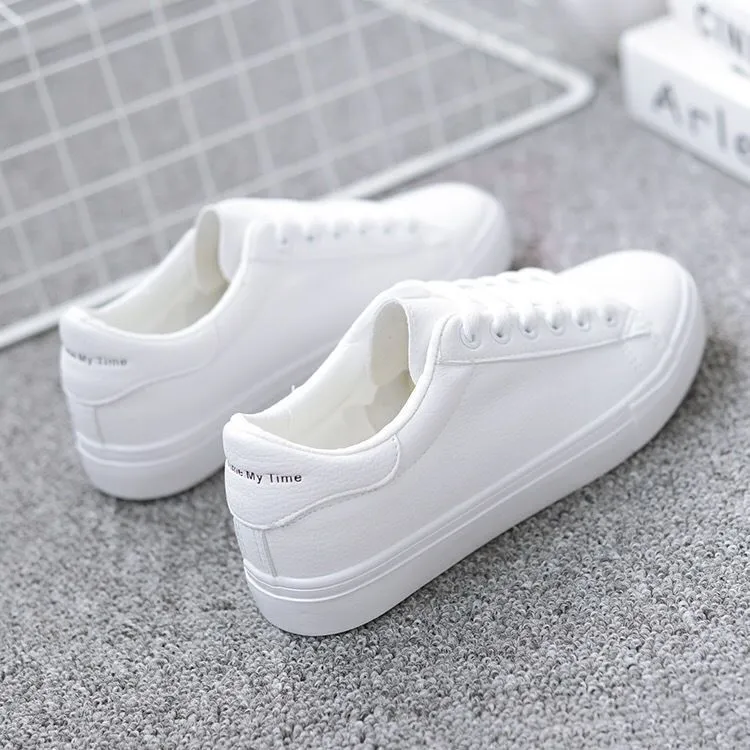 Spring New Casual Flat White Shoes Women Mtb Flat Shoes Boa