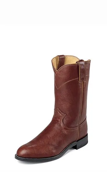 JUSTIN MEN'S CHESTNUT MARBLED DEERLITE ROPER Wide Fit Boots