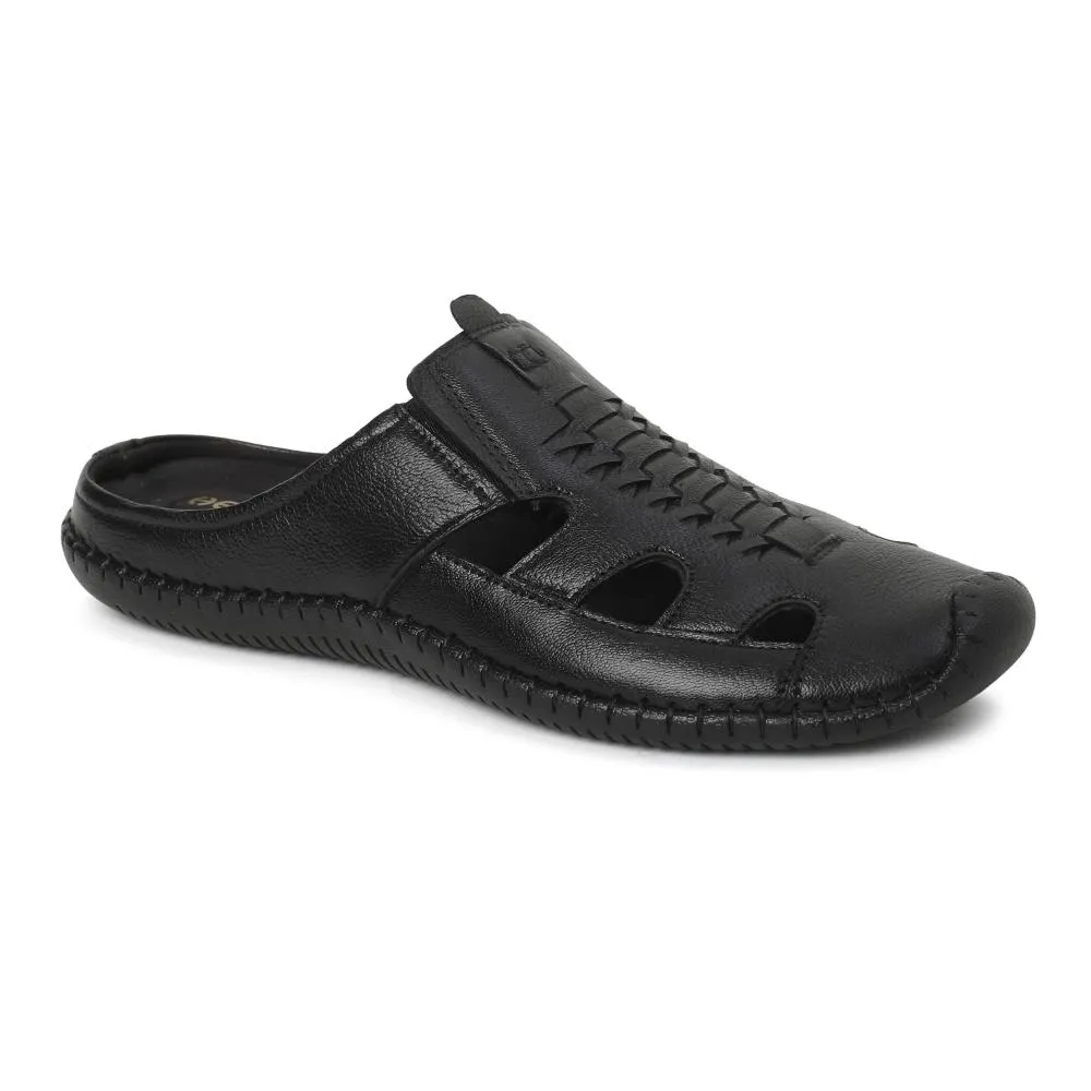 Mid Heel Sandals Healers By Liberty OSL-57 Casual Sandal For Mens (Black)