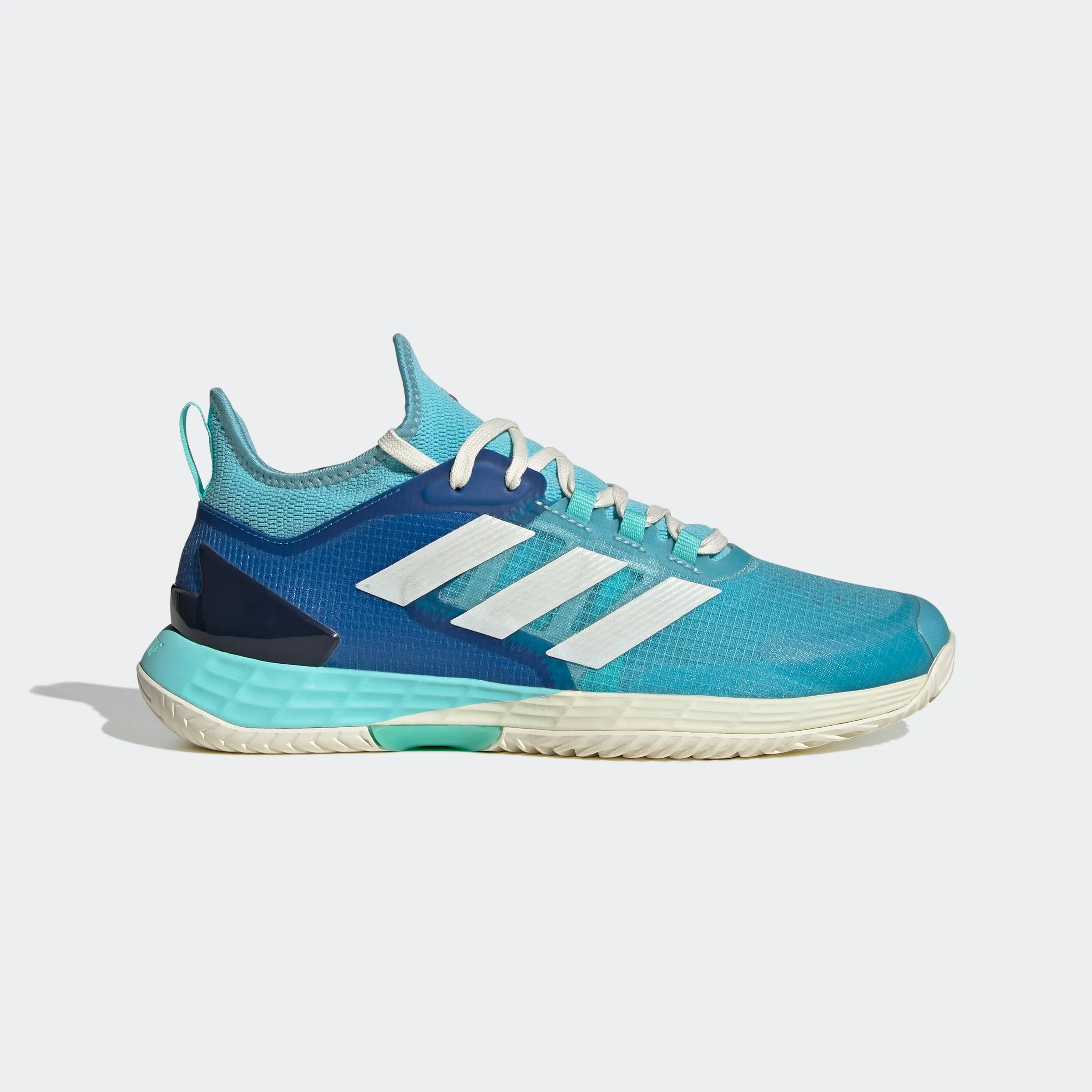 adidas ADIZERO UBERSONIC 4 Tennis Shoes | Blue | Men's Adidas Triple Jump And Pole Vault Track And Field Shoes