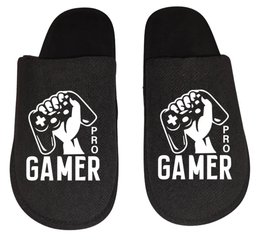 Pro Gamer video game Gamer Gaming Men's Slippers / House Shoes slides dad husband father son gift Belgian Slippers