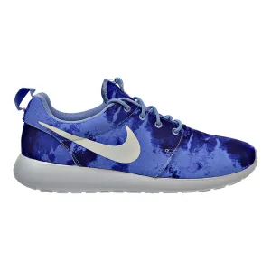 Nike Rosherun Print Men's Shoes Aluminum/White/Persian Violet Asics Suede Shoes