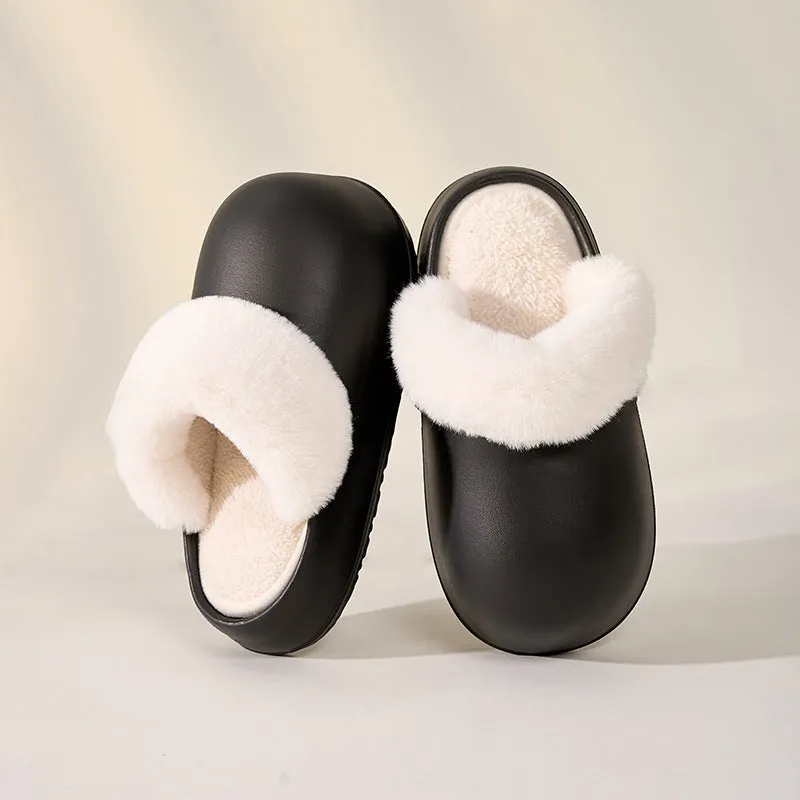 Waterproof Shoes Ebay Removable Slippers Winter Waterproof Plush Shoes Household Thick Bottom Detachable Warm Fuzzy Home Slippers Bedroom House Shoes Women