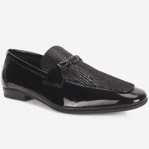 Men "UJARIS" Leather Formal Dress Slip-On Shoes Flat Pointed Mary Jane Shoes