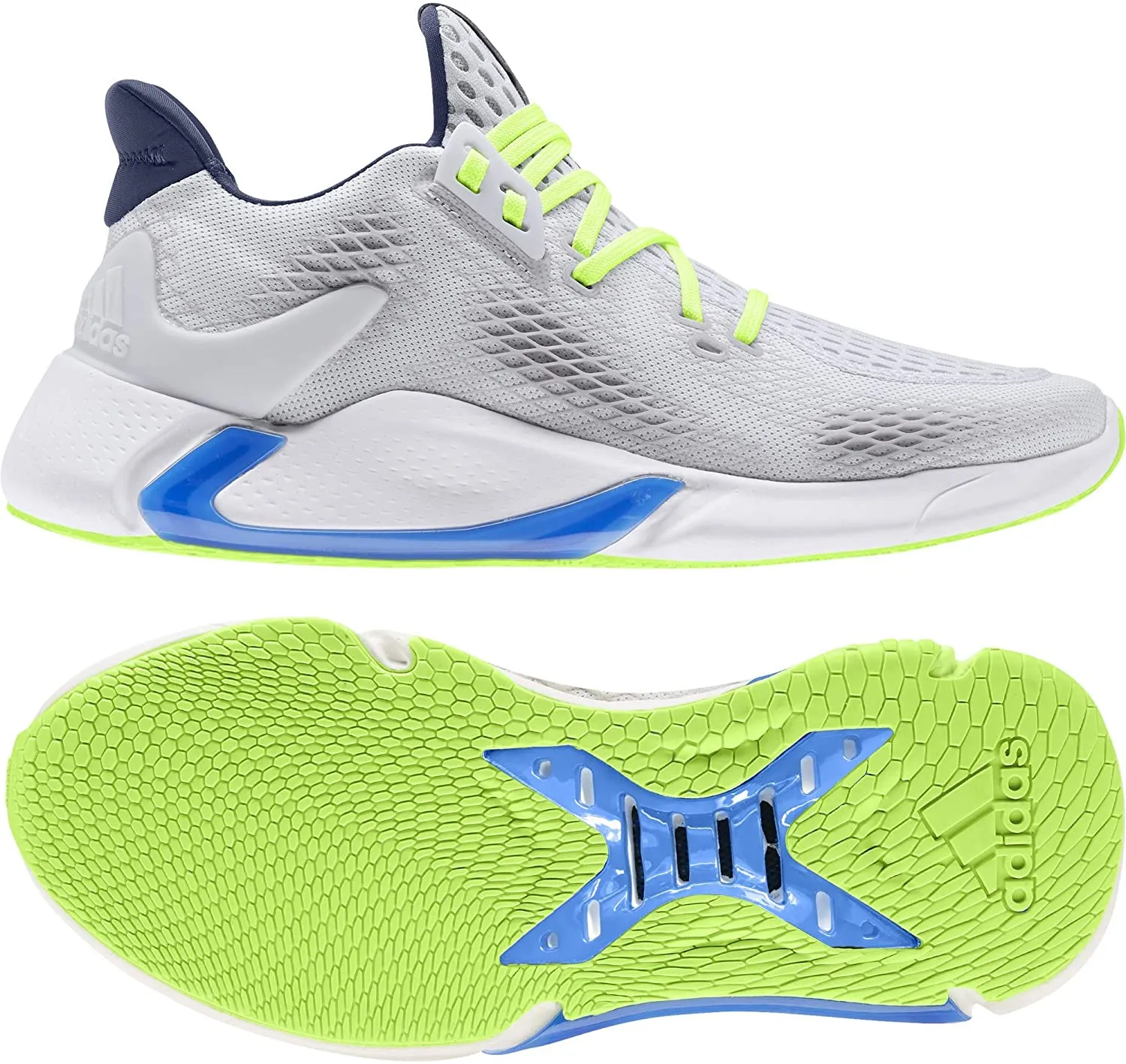 adidas Men's Edge Xt Summer.rdy Sneaker, Grey/Green/Blue Adidas Volleyball Shoes Crazyflight