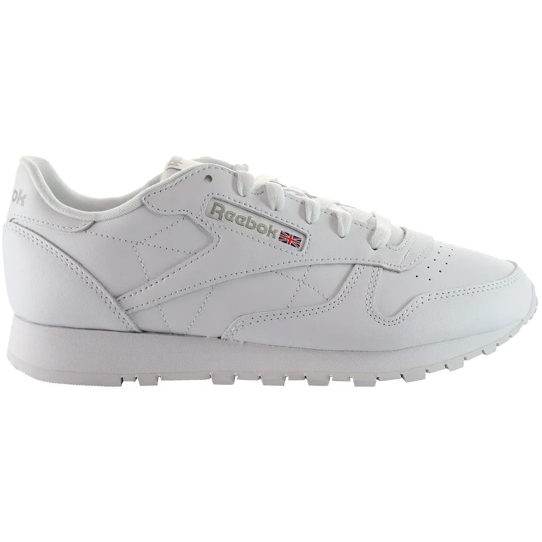 Snakeskin Casual Shoes Reebok Classic Womens White Trainers