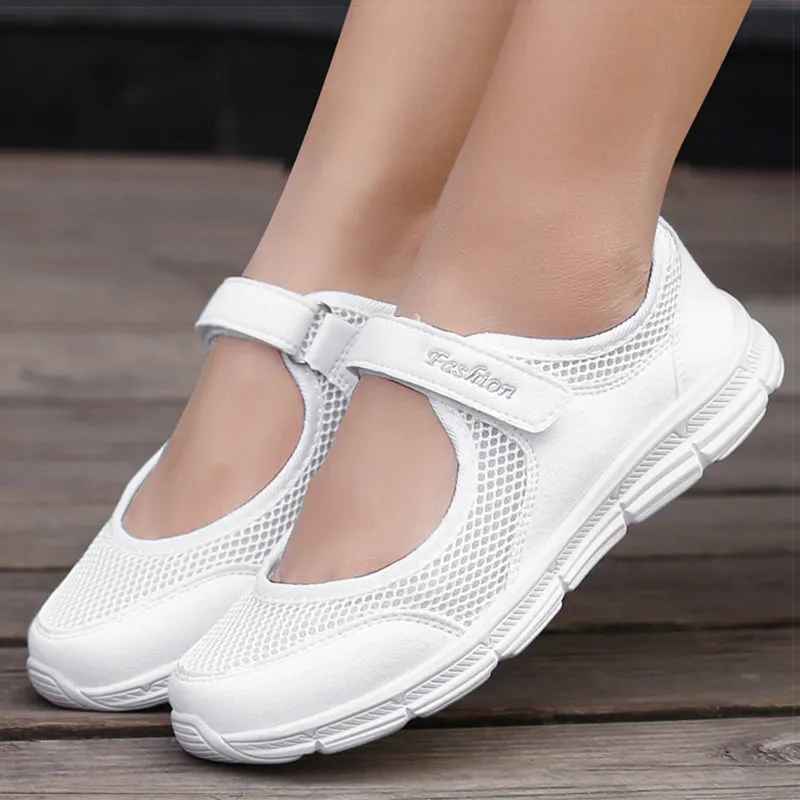 High Flat Platform Shoes Super Light Women Breathable Flat Shoes - Casual Sneakers