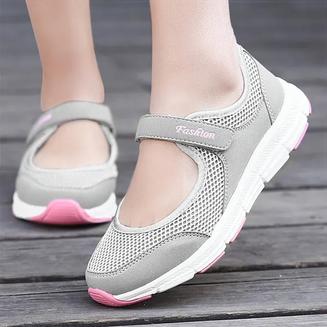 Super Light Women Breathable Flat Shoes - Casual Sneakers Comfortable Shoes