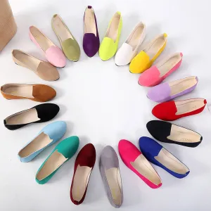 Women Ladies Slip On Flat Shoes - Flats Shoes And Boots