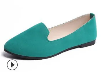 Women Ladies Slip On Flat Shoes - Flats Croft And Barrow Flat Shoes