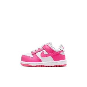 KIDS NIKE DUNK LOW TD (WHITE/LASER FUCHSIA) Asics Foundation Shoes