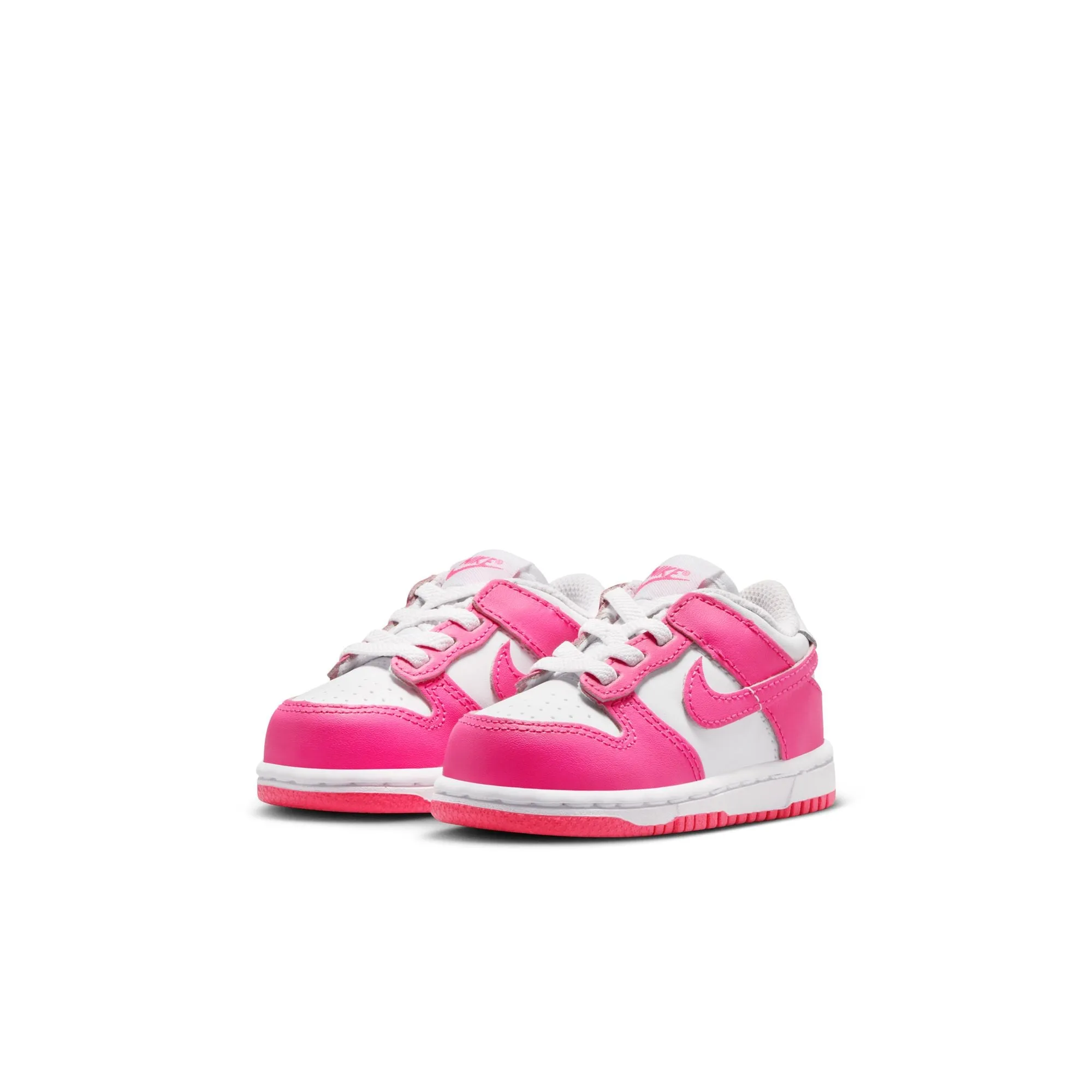 KIDS NIKE DUNK LOW TD (WHITE/LASER FUCHSIA) Asics Junior Tennis Shoes