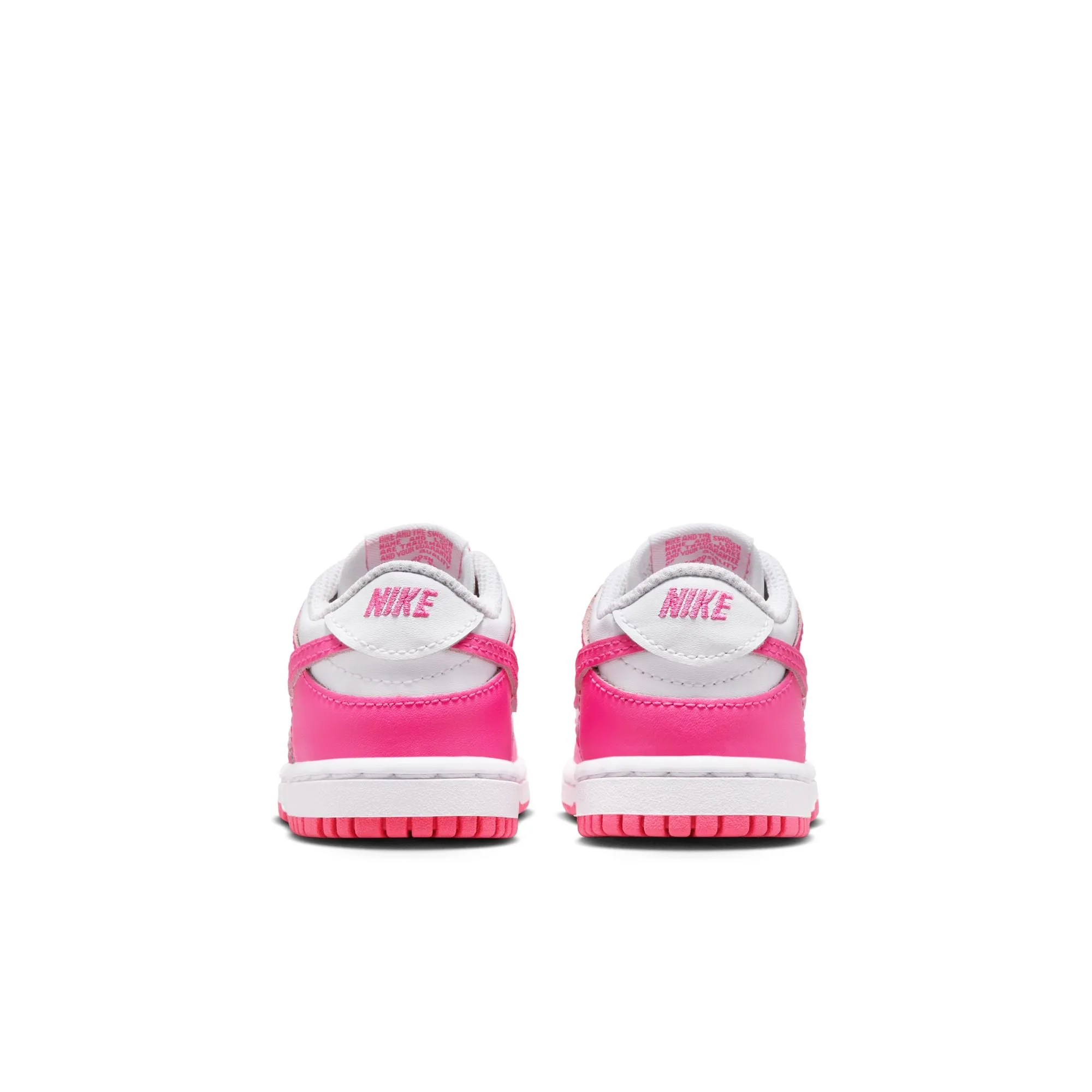 KIDS NIKE DUNK LOW TD (WHITE/LASER FUCHSIA) Best Asics Comfortable Shoes
