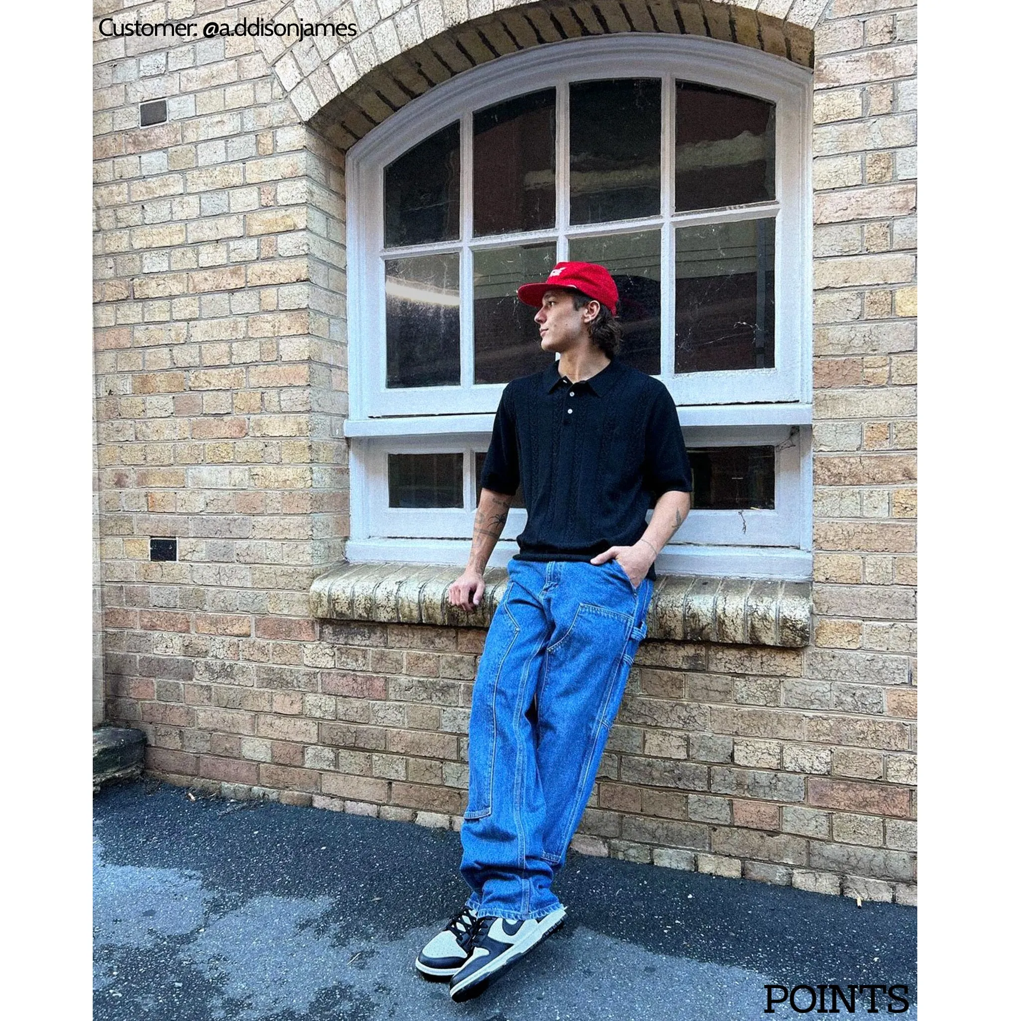 Nike Dunk Low - Panda Black/ White Asics Shoes 1130 Gel