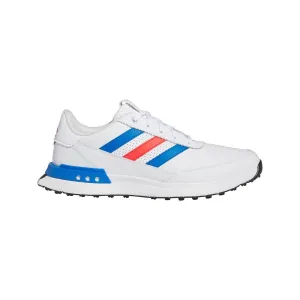Adidas Men's S2G Spikeless Leather 24 Golf Shoes - White/Red/Blue Adidas Samba Shoes Uk