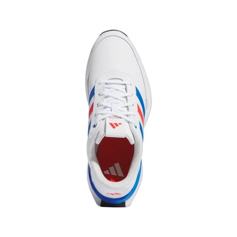 Adidas Men's S2G Spikeless Leather 24 Golf Shoes - White/Red/Blue Adidas The Total Shoes