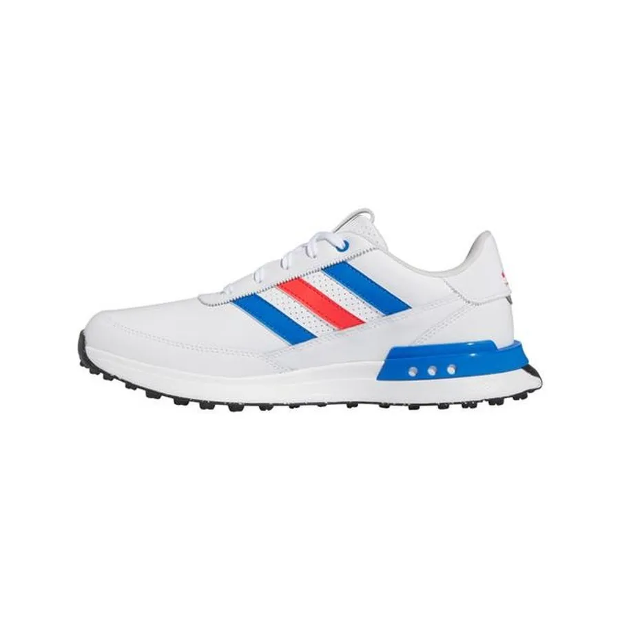 Adidas Men's S2G Spikeless Leather 24 Golf Shoes - White/Red/Blue Adidas Make Your Own Shoe