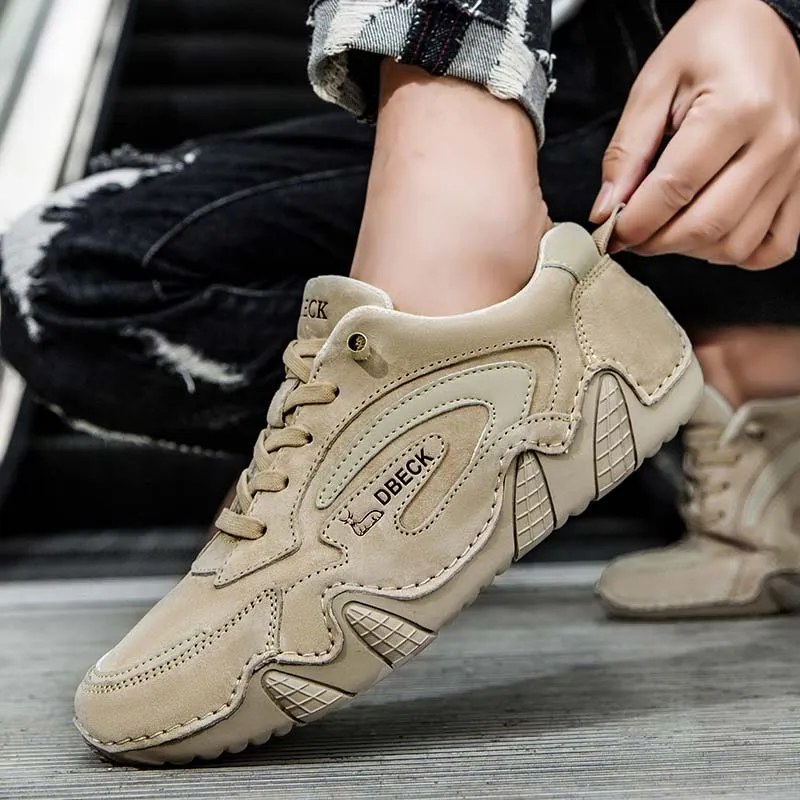 Dbeck SundayWalkers: Men's All-Day Comfort Commuter Walking Shoes For Biking, Driving & Hiking Slip On Climbing