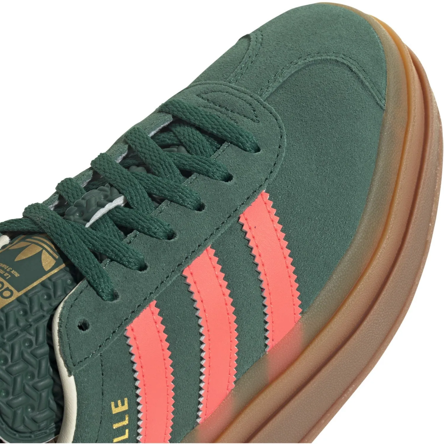 adidas Originals Collegiate Green/Signal Coral/Cream White Gazelle Bold J Sneakers Adidas Kaptir 2.0 Shoes