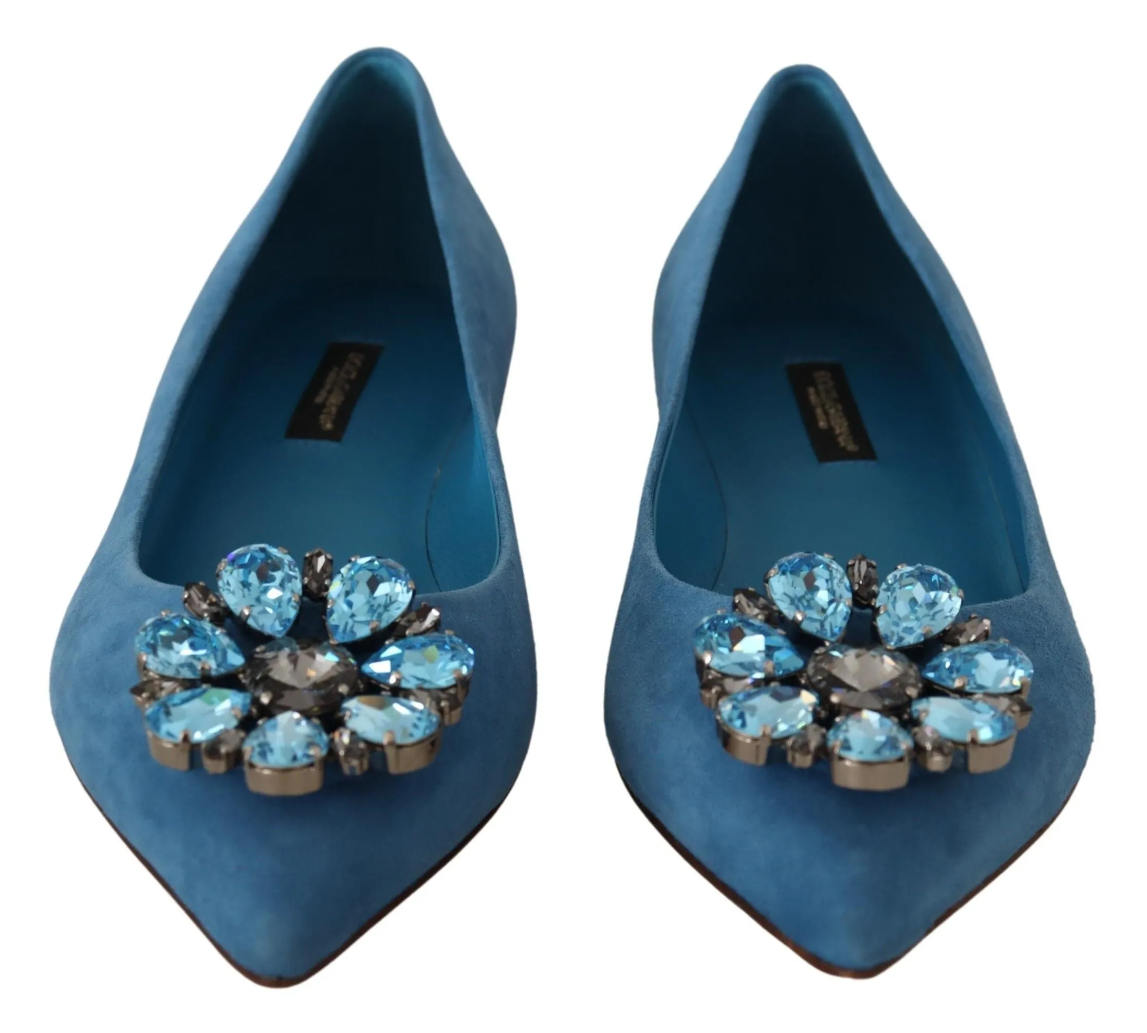 Top 5 Running Shoes For Flat Feet Dolce & Gabbana Elegant Crystal-Embellished Suede Flats