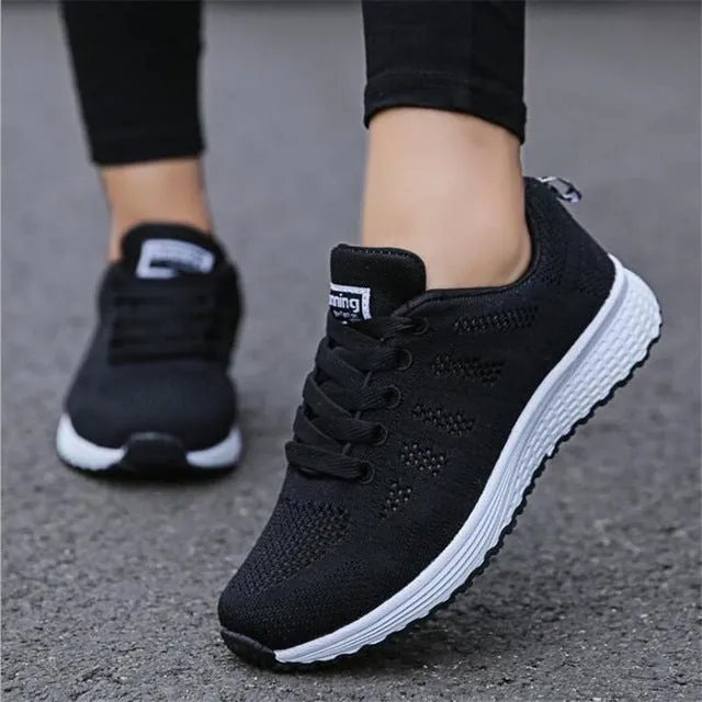 Casual Shoes In Wide Width Women Casual Shoes Fashion Breathable Mesh