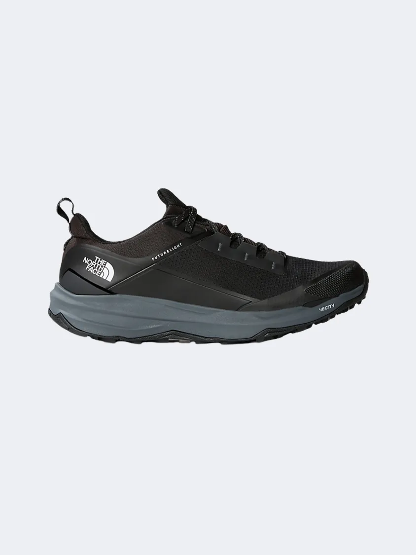 The North Face Vectiv Exploris Ii Men Hiking Shoes Black/Grey Wearing In Climbing Shoes