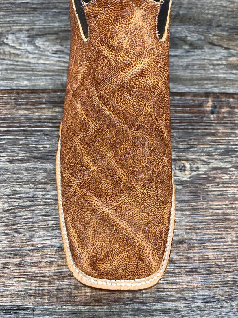 Boots Everest COWTOWN HONEY GENUINE ELEPHANT SQUARE TOE BOOT