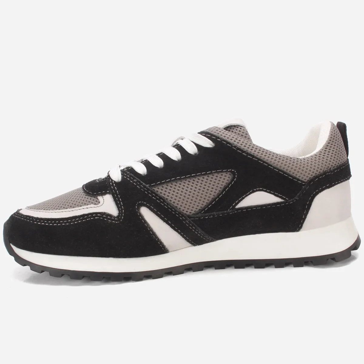 TMen's "JOEZ"  Lace Up Suede Sneakers Jogging Shoes Flat Shoes With Sling Back