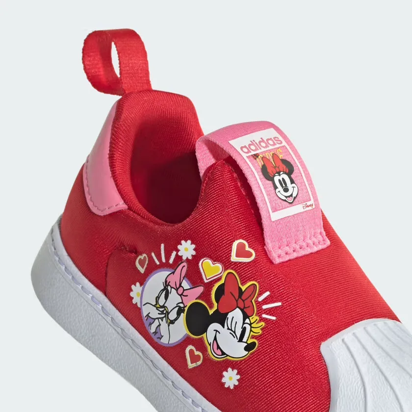 Adidas Shoes Sl Toddlers adidas Originals X Disney Superstar 360 Shoes Red