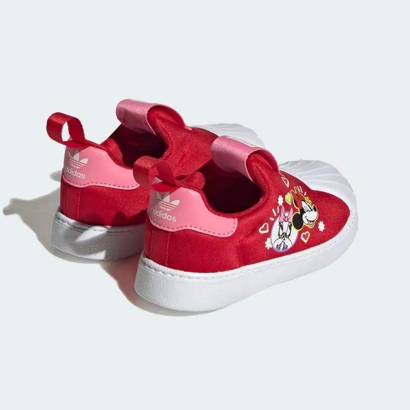 Adidas Shoes Sleek Toddlers adidas Originals X Disney Superstar 360 Shoes Red