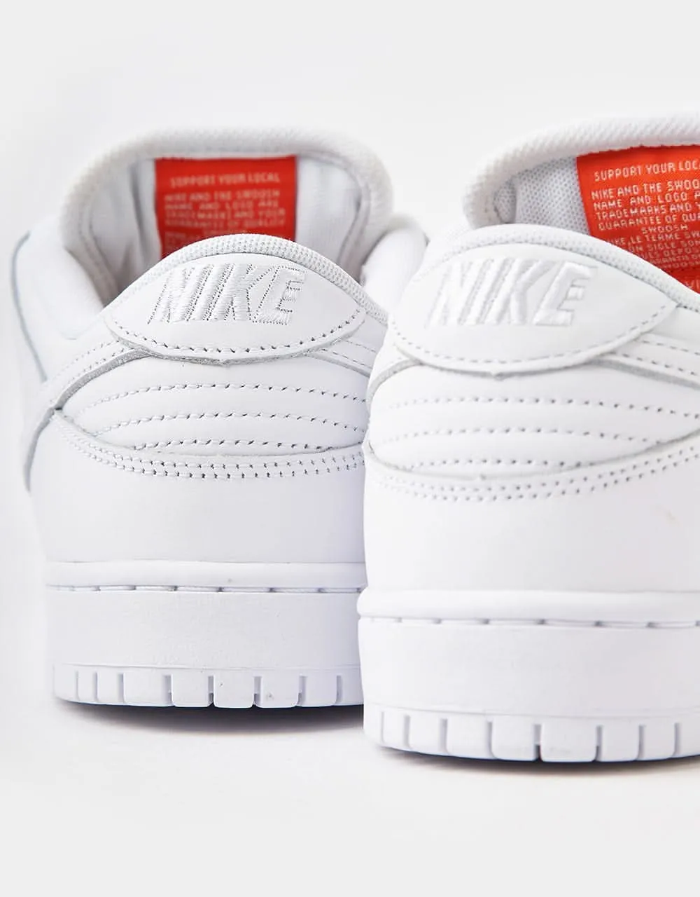 Nike SB 'Orange Label' Dunk Low Pro ISO Skate Shoes - White/White-White-White Asics Running Shoes Quality