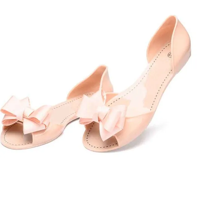 Simple Wedding Shoes Flats Women Flat Sandals Beach Jelly Shoes Woman