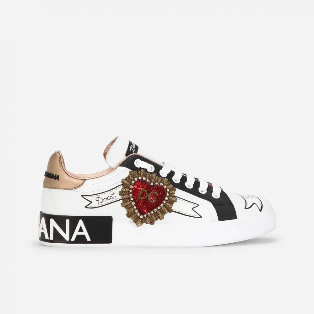 Carolina Sneakers Dolce & Gabbana Portofino Print With Embroidery Sneakers