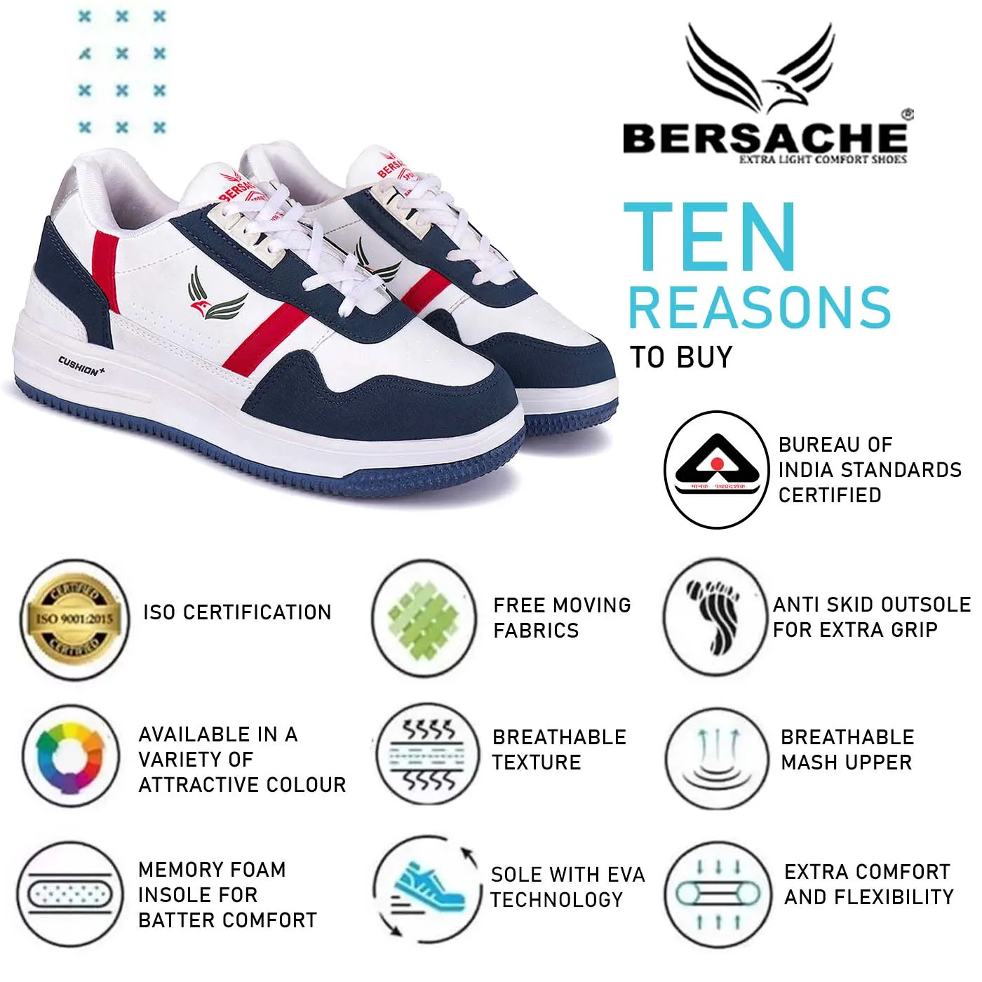 Bersache Premium Sports ,Gym, Trending Stylish Running shoes for men (9127-Black) Plateau Hiking Shoes