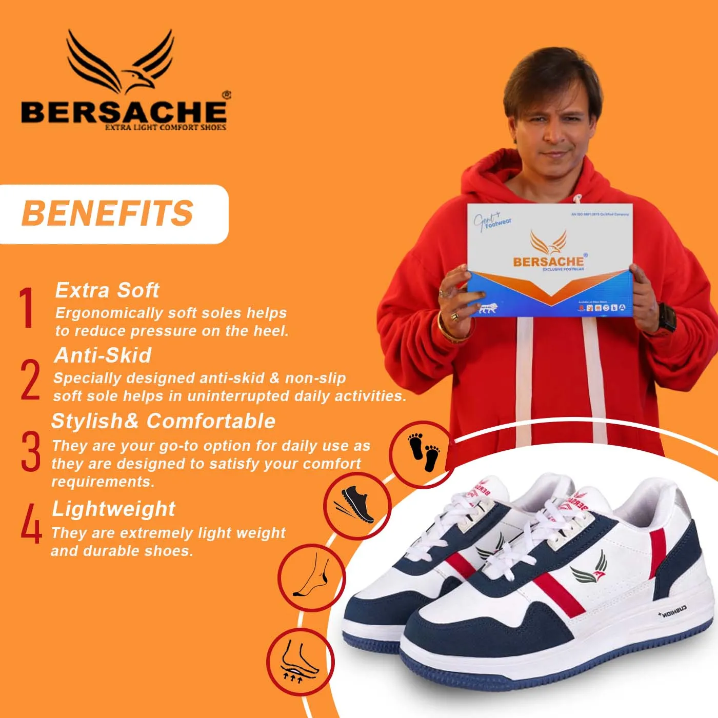 Hiking Wirecutter Bersache Premium Sports ,Gym, Trending Stylish Running shoes for men (9127-Black)