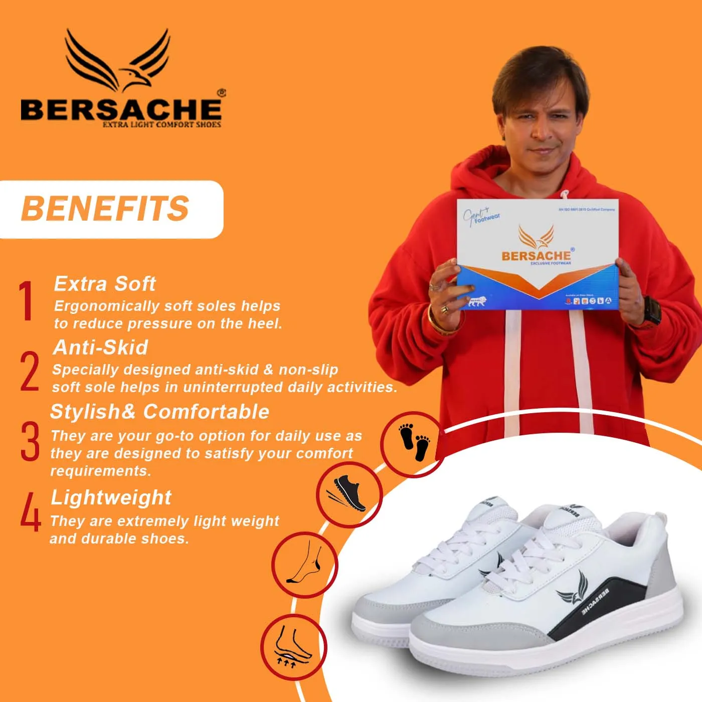 Hiking Shoes Predict Hike Mid Bersache Premium Sports ,Gym, trending Stylish Running shoes for men (9114-Black)