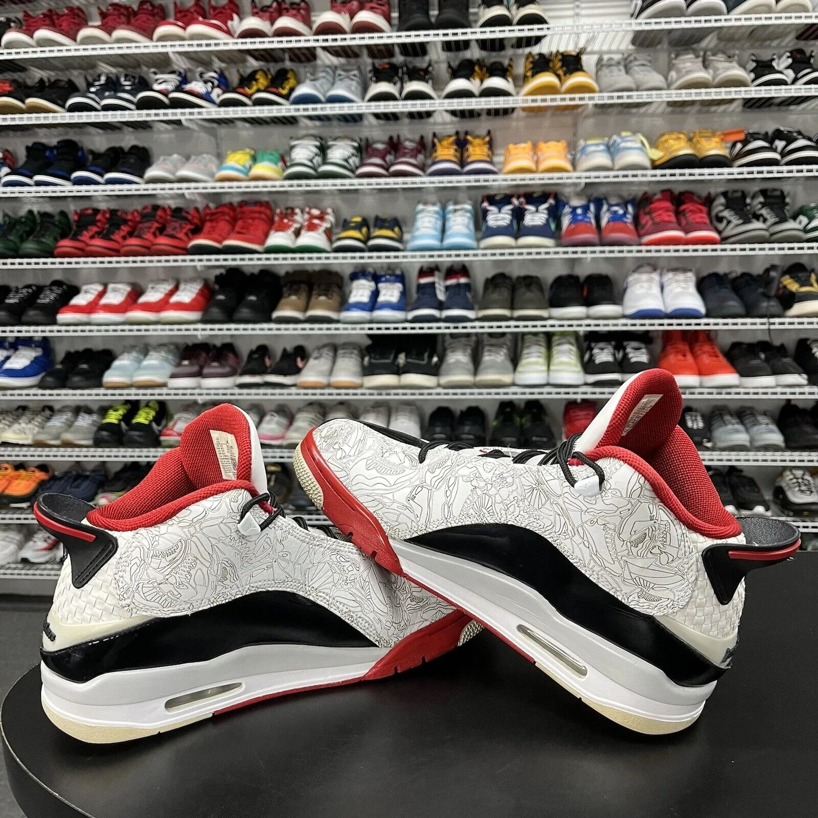 Nike Air Jordan Dub Zero White Varsity Red 311046-116 Men's Size 11 No Insole Asics Kayano Shoes Sale