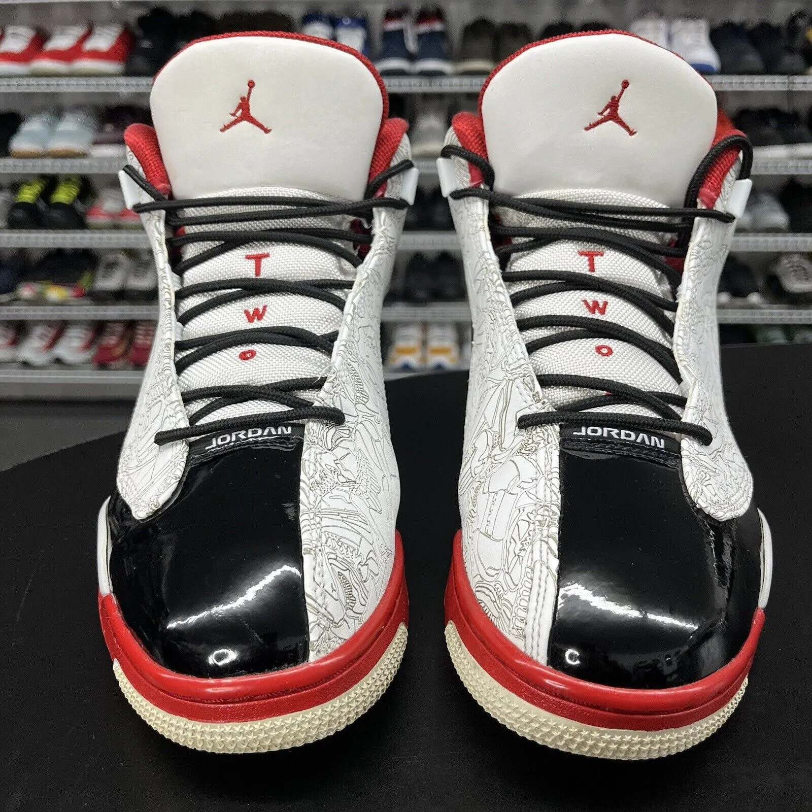 Nike Air Jordan Dub Zero White Varsity Red 311046-116 Men's Size 11 No Insole Asics Dynamic Duomax Shoes