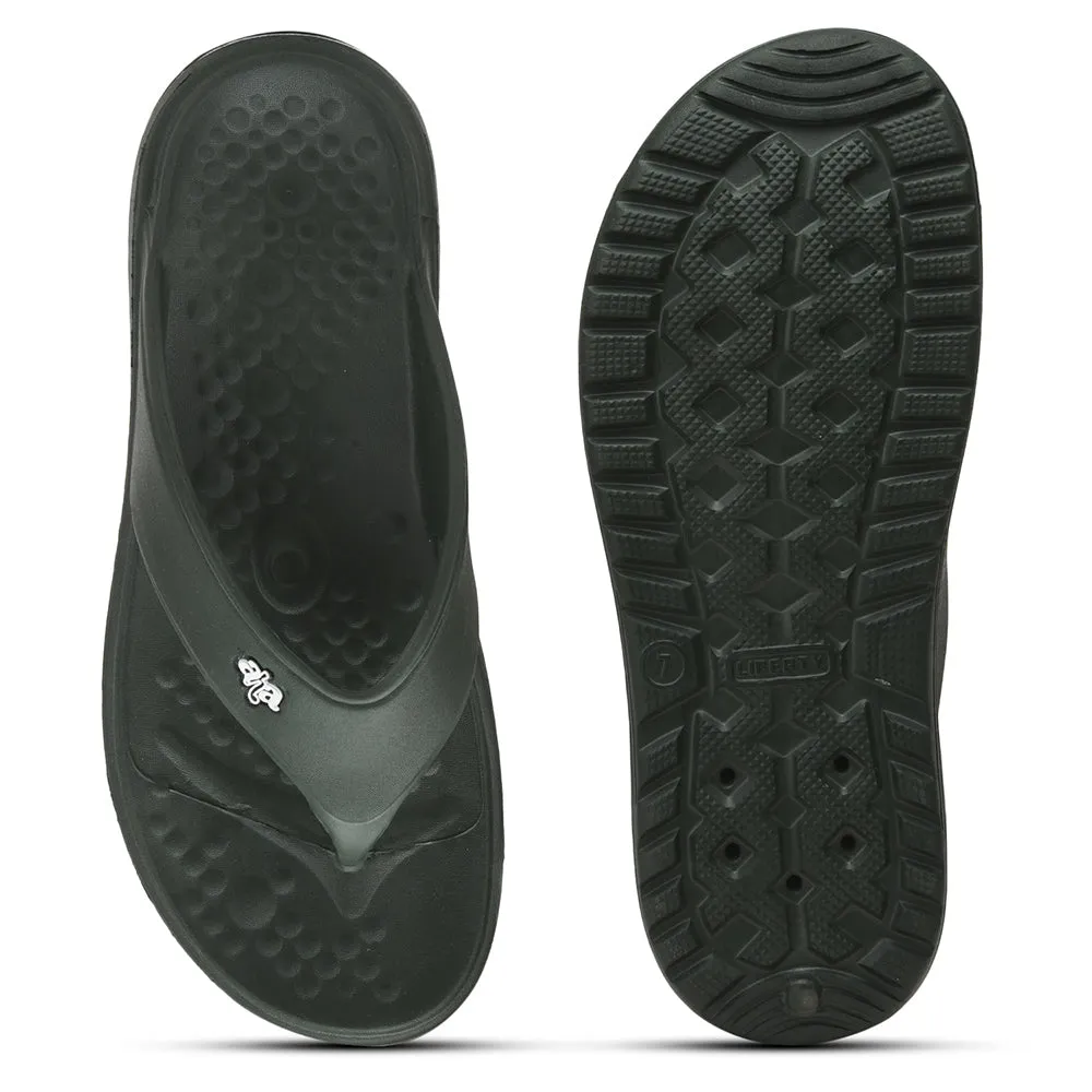 Sandals Resort Plan A-HA Casual Olive Green Flip Flop For Men BEACHTIME By Liberty