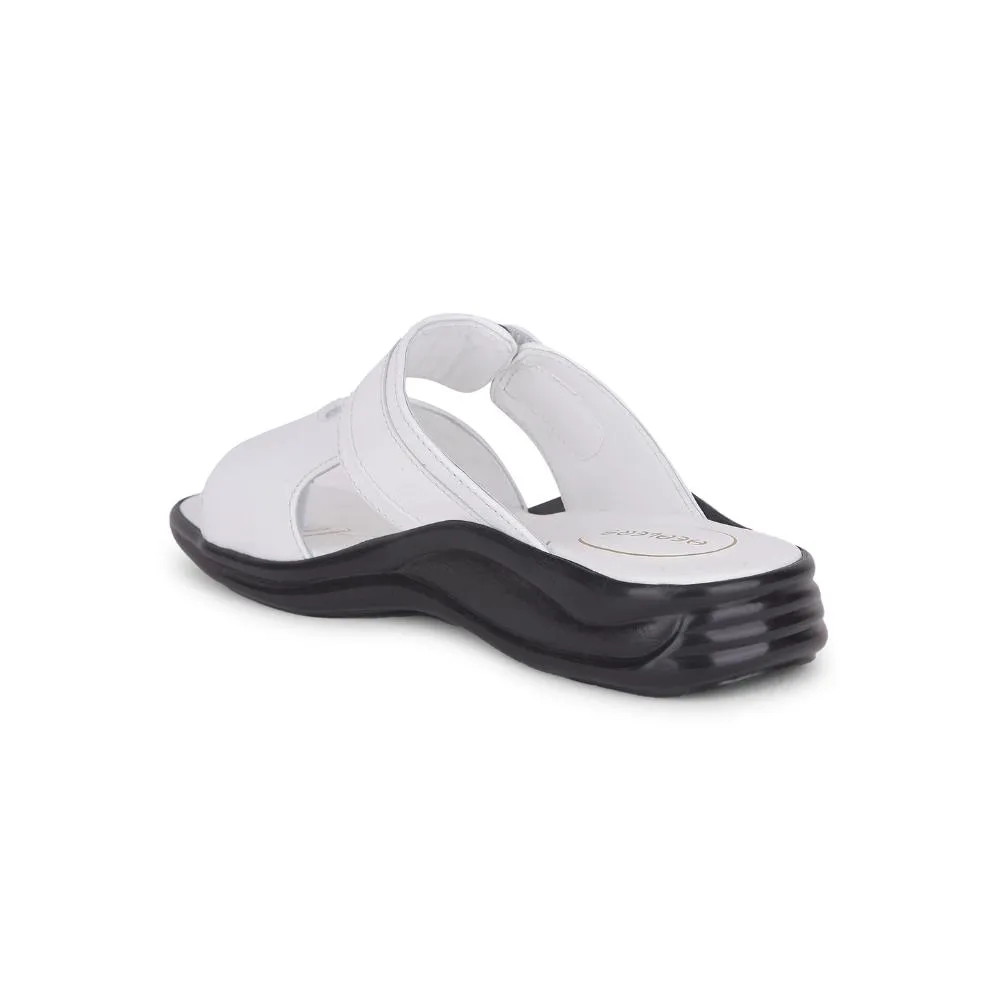 Healers Casual White Toe Ring Slippers For 2013-901 Men By Liberty Antigua Photos