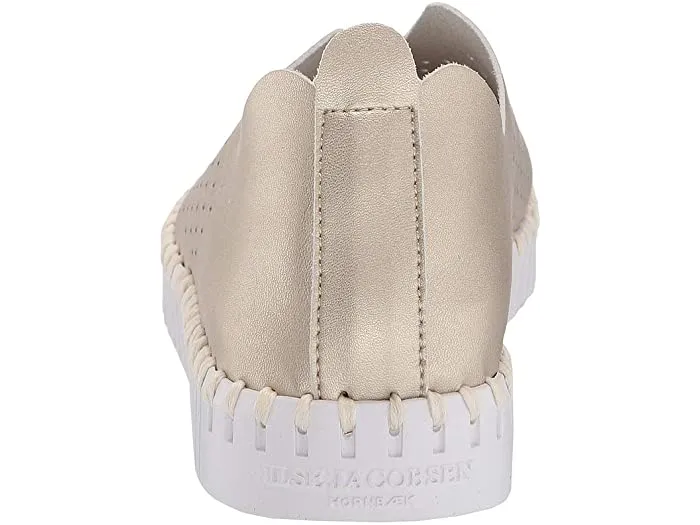 Silver Metallic Sneakers Tulip Flats (Platinum)